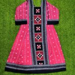 SAMBALPURI ANARKALI KURTI-RED