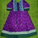 SAMBALPURI ANARKALI KURTI-PURPLE