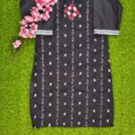 SAMBALPURI Straight Kurti (Small Size-Black)