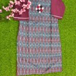 SAMBALPURI Straight Kurti (Small Size-Grey)