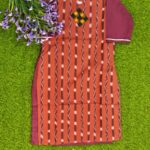 SAMBALPURI Straight Kurti (Small Size-Orange)