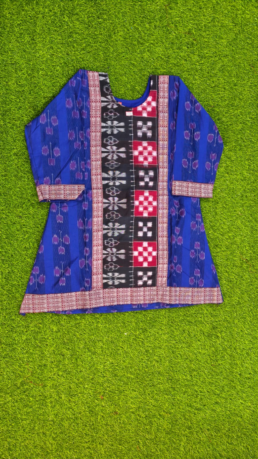 Sambalpuri_Jeans_Short_Kurti